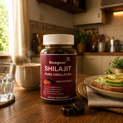 VitalPeak by Googeer. Shilajit Pure Himalayan. 30 Gominolas Alta Potencia